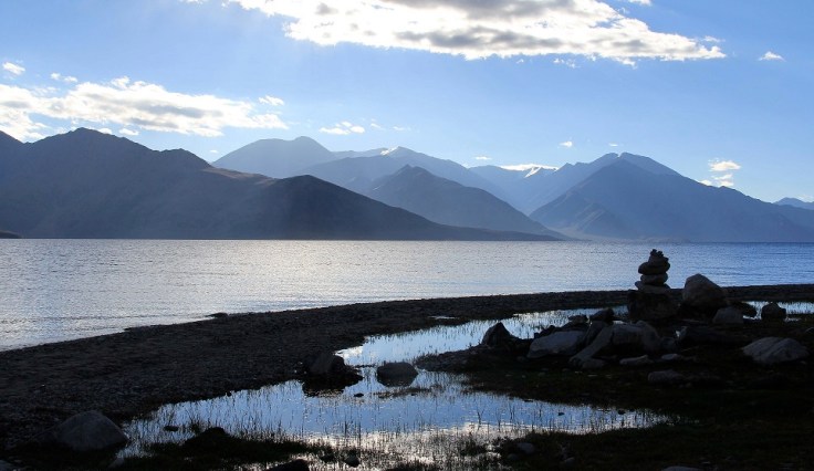 A Tranquil morning at Pangong Tso