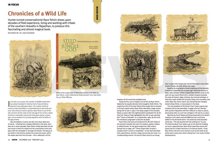 Steed of the Jugle God, Saevus Dec 2018 book review Asad Rahmani